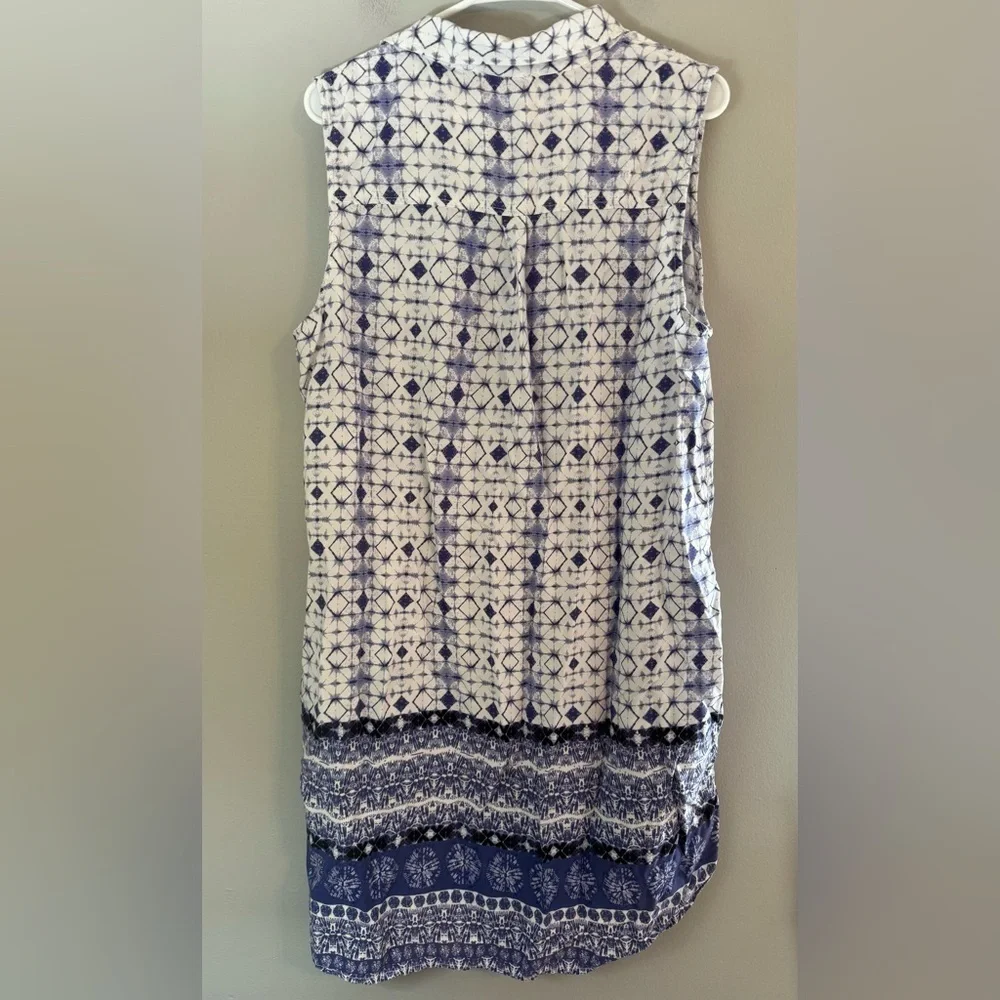 Beachlunchlounge Shelay Sleeveless Shift Dress Purple Print Size XXL - Picture 4 of 12